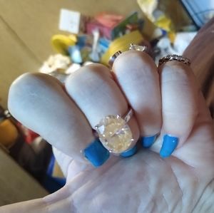 Original oval ring diamond 8+ carats yellow gold